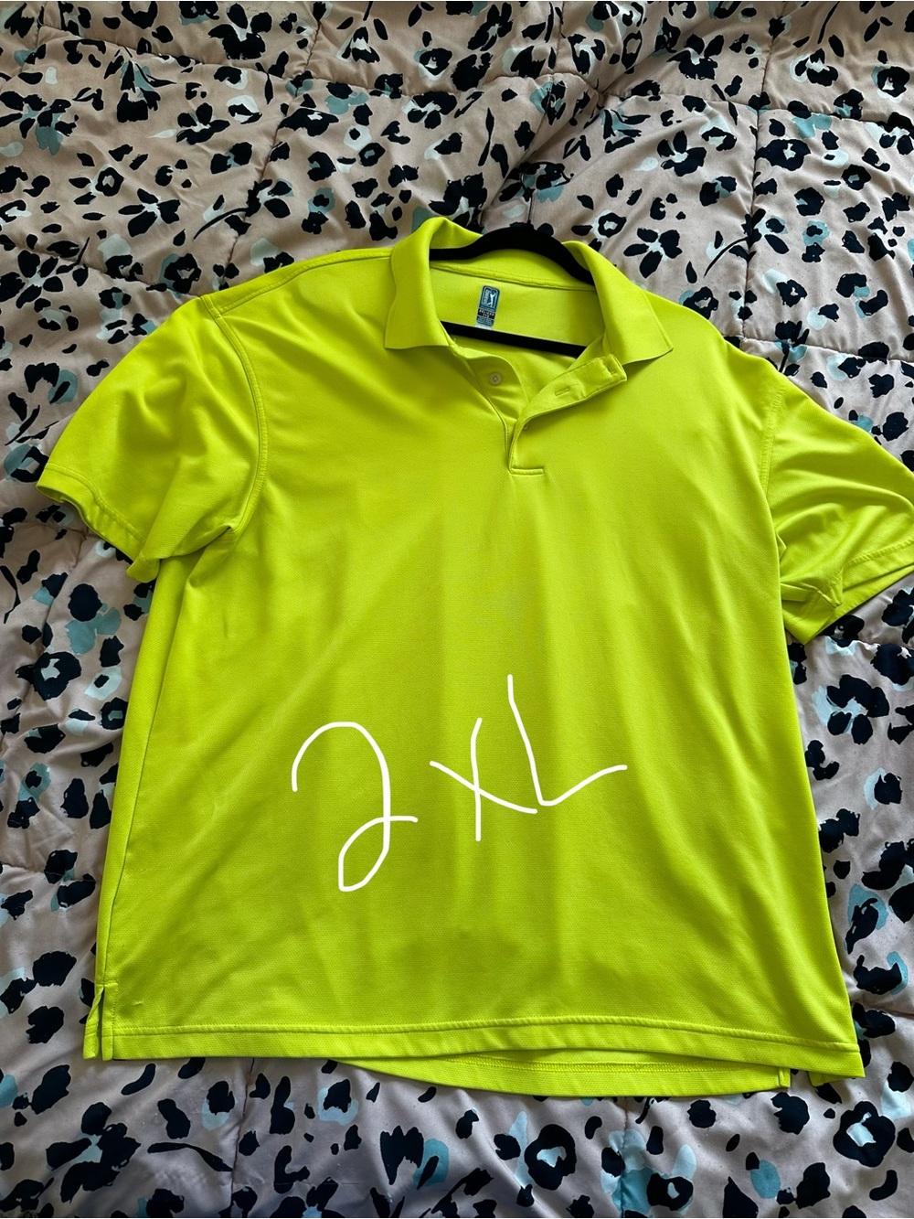 PGA Tour Neon Yellow Men’s Polo